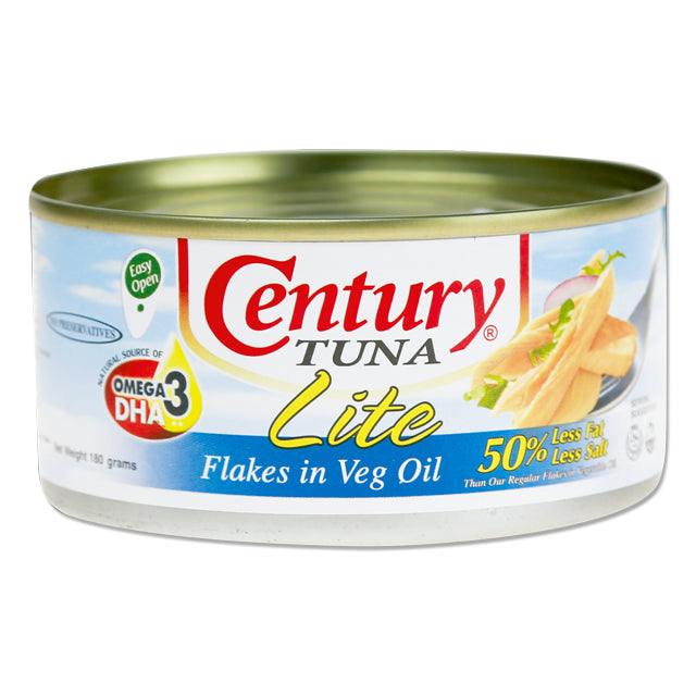 Century Tuna Flakes In Oil Lite 180g