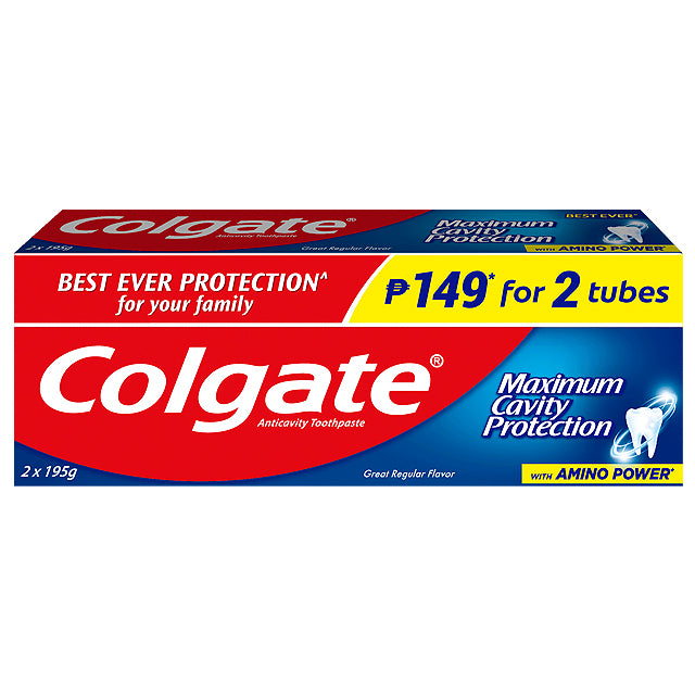 Colgate Toothpaste Regular 2x195g