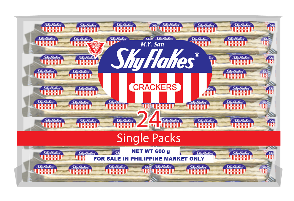 M.Y. San Sky Flakes Crackers 24x25g Singles