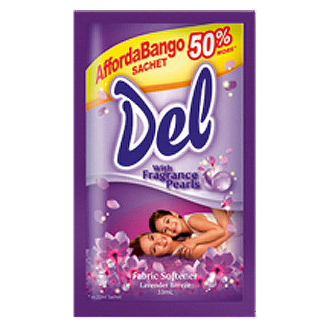 (6) Del Fabric Softener Lavender 6x33ml