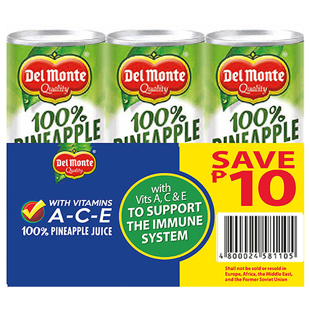 (P) Del Monte Juice Pineapple w/ ACE 240ml 6s