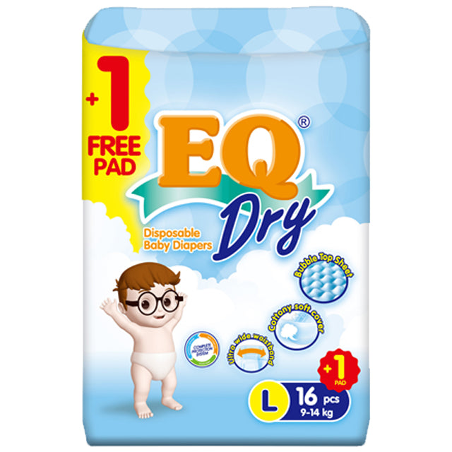 EQ Diaper Dry L 16+1