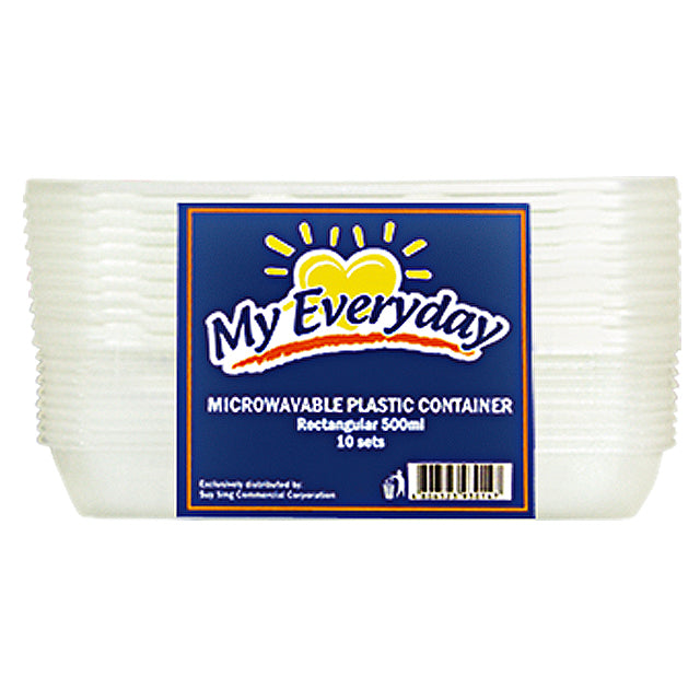 My Everyday Microwavable Container 500ml 10s