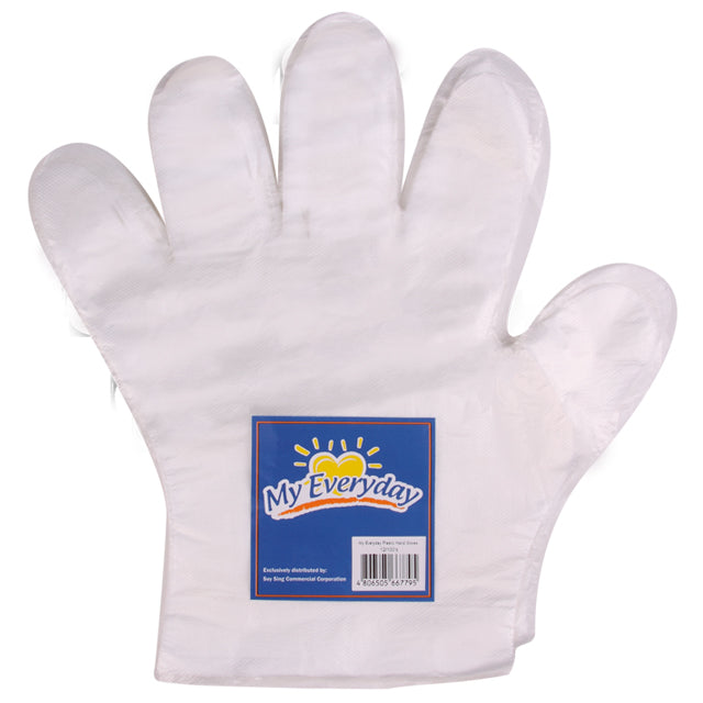 My Everyday Hand Gloves Plastic 100s — .