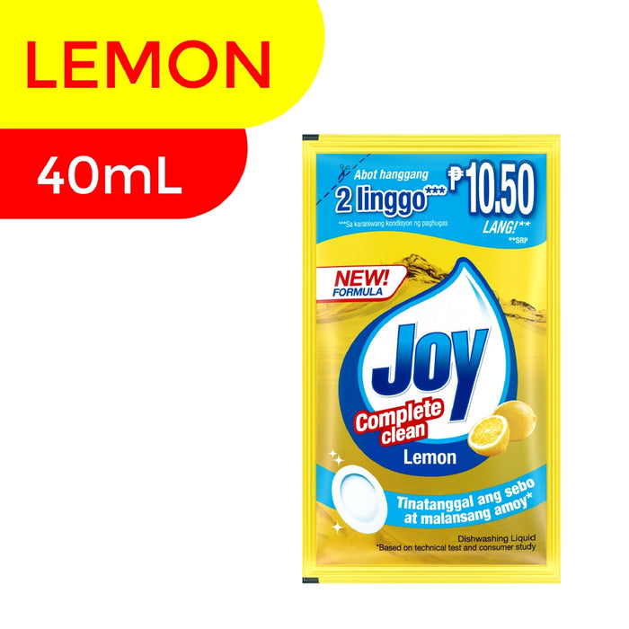 (6) Joy Lemon Dishwashing Liquid 6x40ml