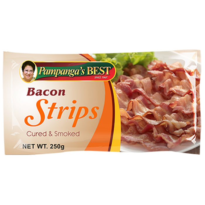 Pampanga’s Best Bacon Strips Cured and Smoked 250g