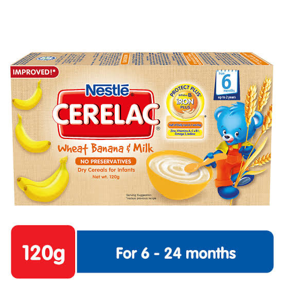 Cerelac Wheat Banana and Milk 120g