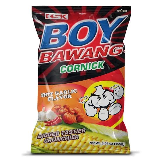 Boy Bawang Cornick Hot Garlic Flavor 100g