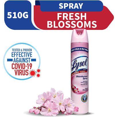 Lysol Disinfectant Spray Fresh Blossoms 510g