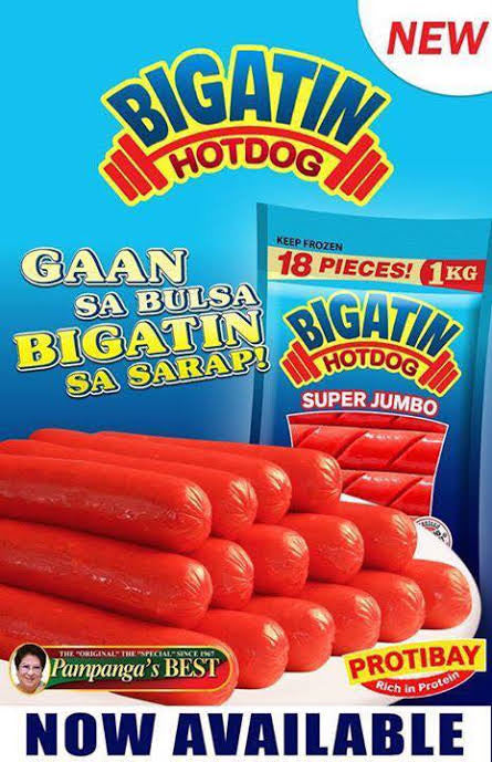 Pampanga's Best Bigatin Hotdog Super Jumbo 1kg
