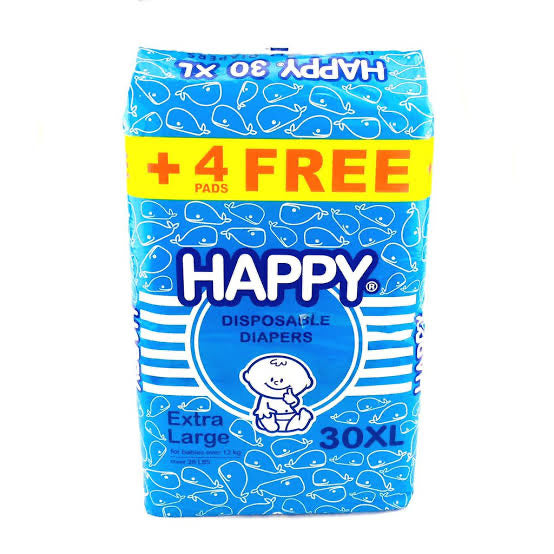 Happy Diaper XL 30+4’s