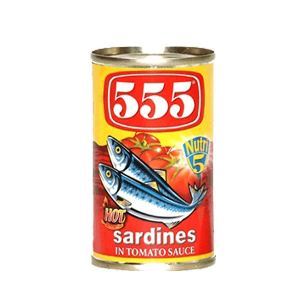 555 Sardines in Tomato Sauce w/ Chili 155g