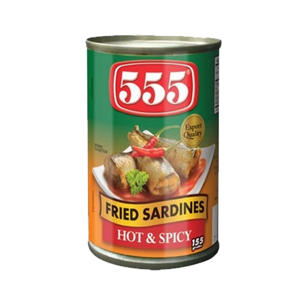 555 Fried Sardines Hot and Spicy 155g