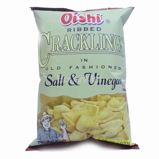 Oishi Cracklings Salt and Vinegar 100(90G)