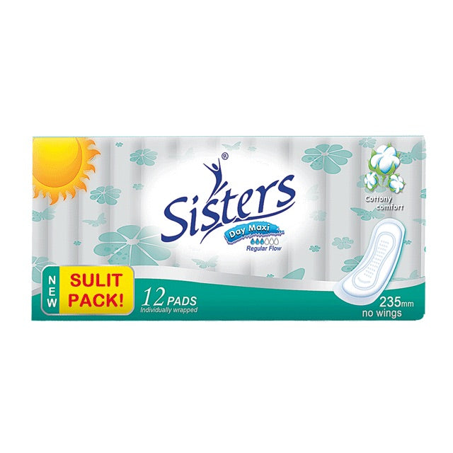 Sisters Napkin Silky Day Non Wing 12s