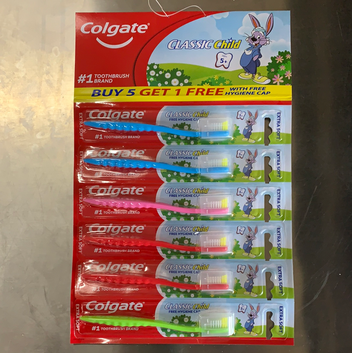 (P) Colgate Toothbrush Classic Kids 5+1