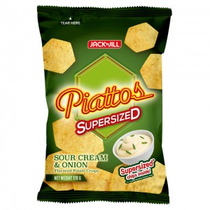 Piattos Sour Supersized Cream and Onion 170g